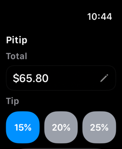 Pitip on Apple Watch